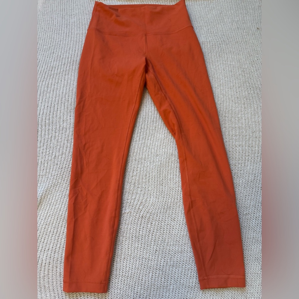 lululemon Wunder Train Orange Leggings - Picture 2 of 4